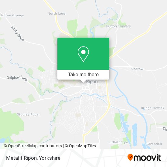 Metafit Ripon map