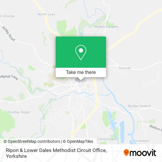 Ripon & Lower Dales Methodist Circuit Office map