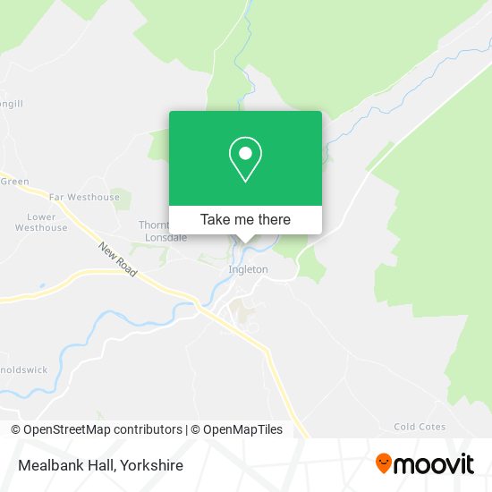 Mealbank Hall map