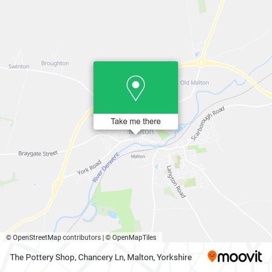 The Pottery Shop, Chancery Ln, Malton map