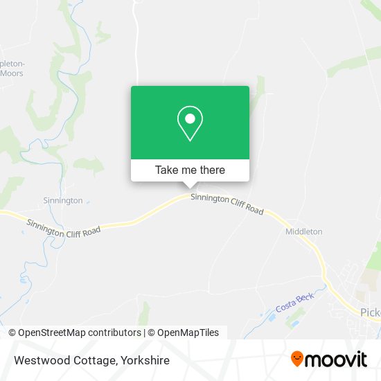 Westwood Cottage map