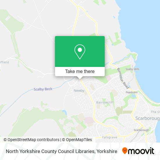 North Yorkshire County Council Libraries map