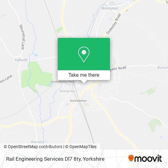 Rail Engineering Services Dl7 8ty map