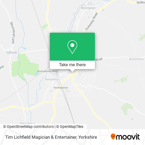 Tim Lichfield Magician & Entertainer map