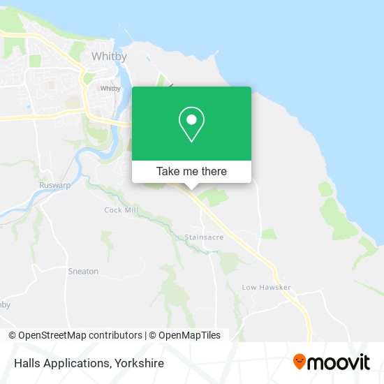 Halls Applications map