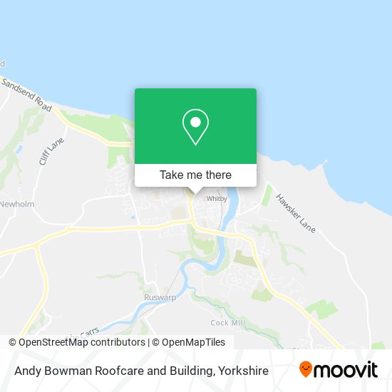 Andy Bowman Roofcare and Building map