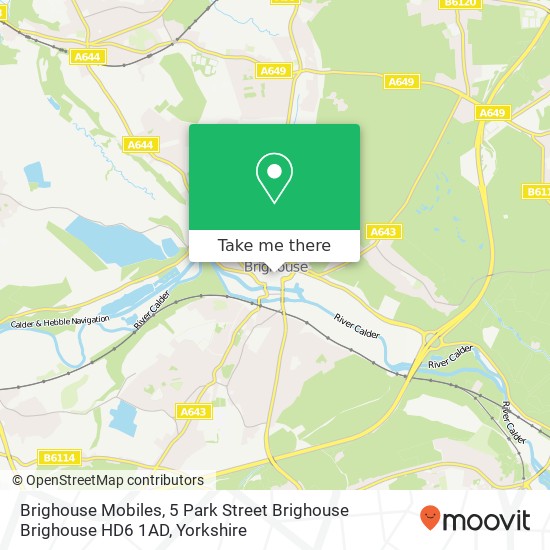 Brighouse Mobiles, 5 Park Street Brighouse Brighouse HD6 1AD map