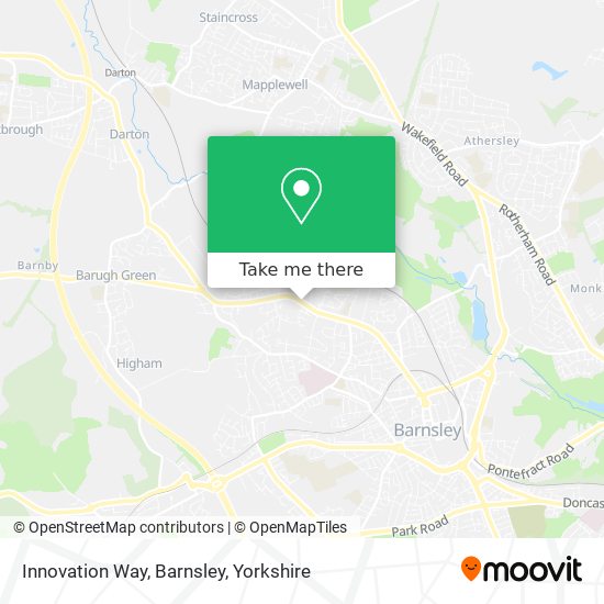 Innovation Way, Barnsley map