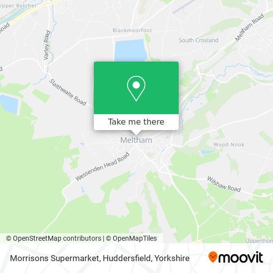 Morrisons Supermarket, Huddersfield map