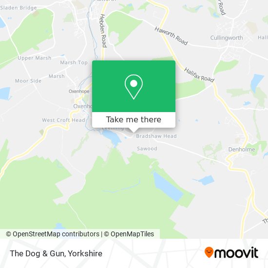 The Dog & Gun map