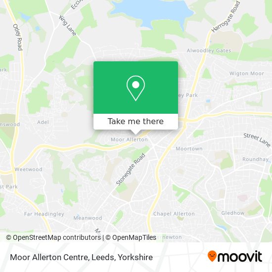 Moor Allerton Centre, Leeds map
