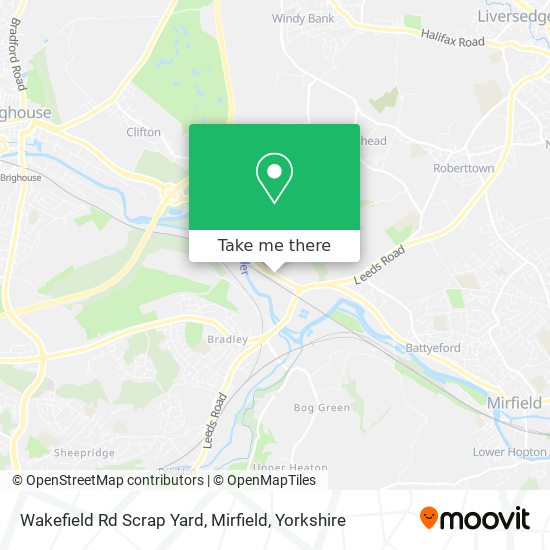 Wakefield Rd Scrap Yard, Mirfield map