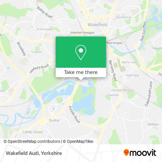 Wakefield Audi map