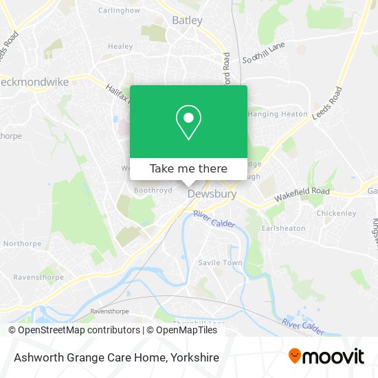 Ashworth Grange Care Home map