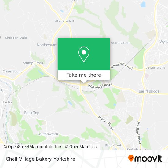 Shelf Village Bakery map