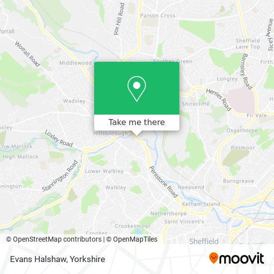 Evans Halshaw map