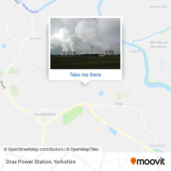 Drax Power Station map