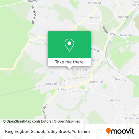 King Ecgbert School, Totley Brook map