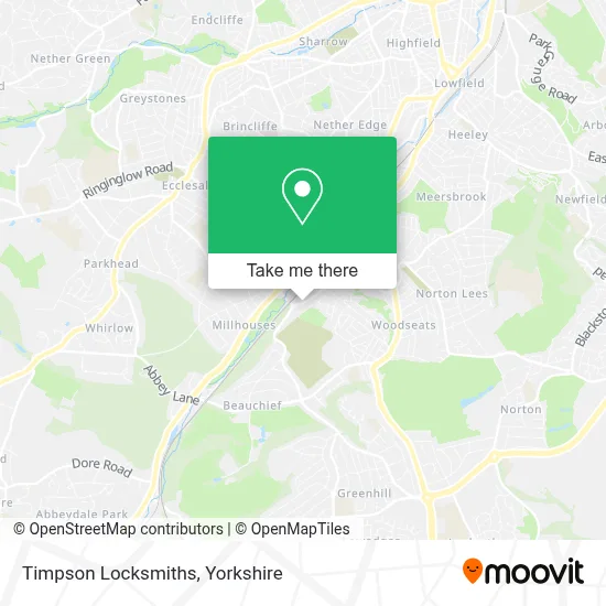 Timpson Locksmiths map