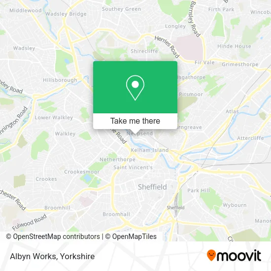 Albyn Works map