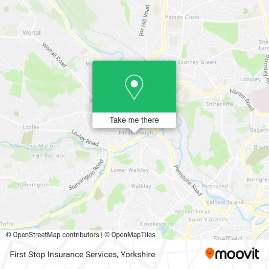 First Stop Insurance Services map