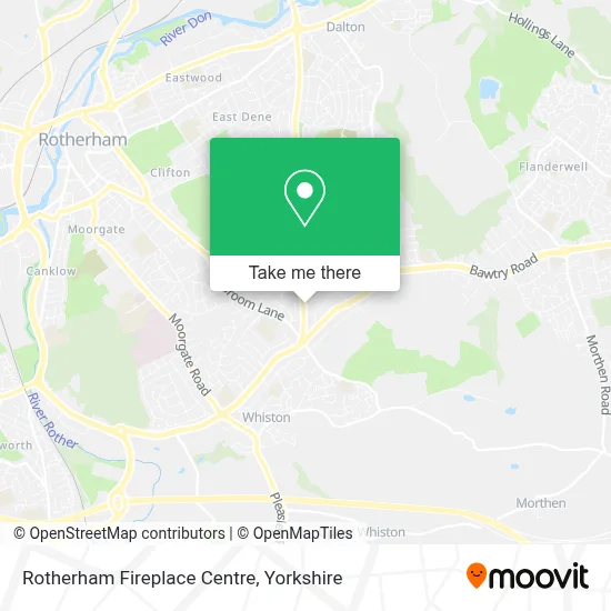 Rotherham Fireplace Centre map