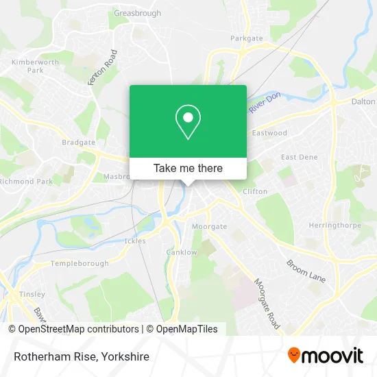 Rotherham Rise map