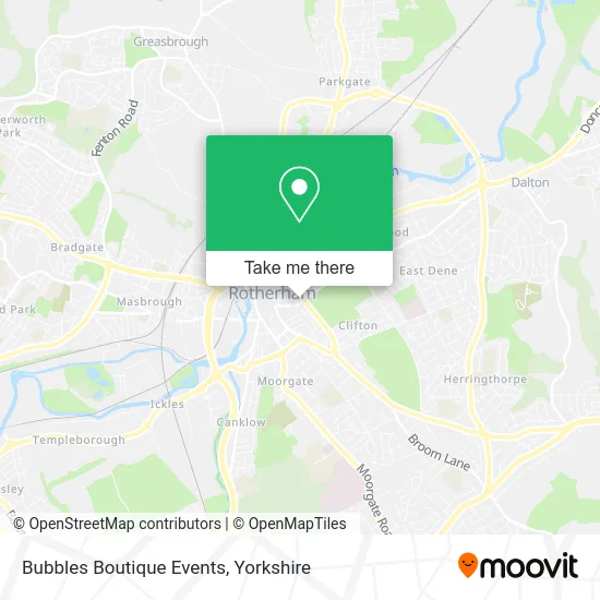 Bubbles Boutique Events map
