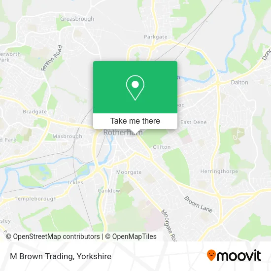 M Brown Trading map