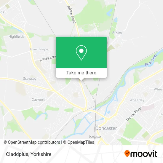 Claddplus map