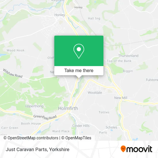 Just Caravan Parts map