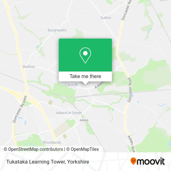 How to get to Tukataka Learning Tower in Doncaster by bus or train?