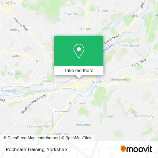 Rochdale Training map