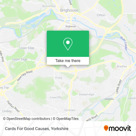 Cards For Good Causes map