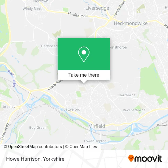 Howe Harrison map