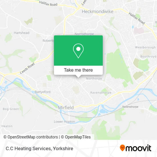 C.C Heating Services map