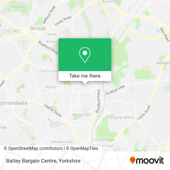 Batley Bargain Centre map