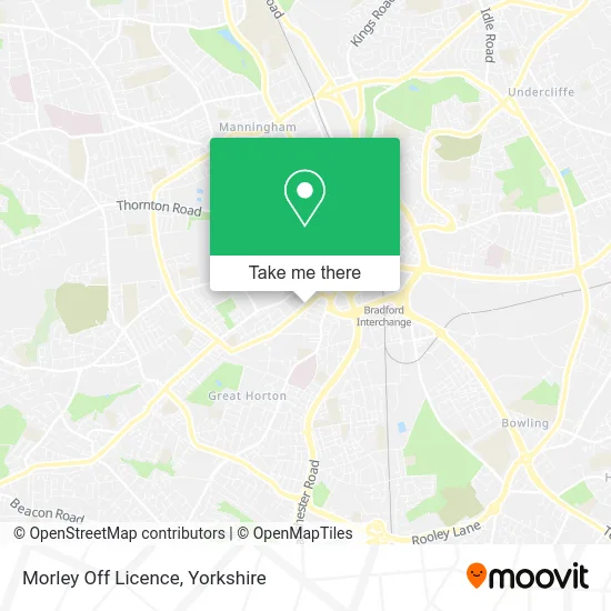 Morley Off Licence map