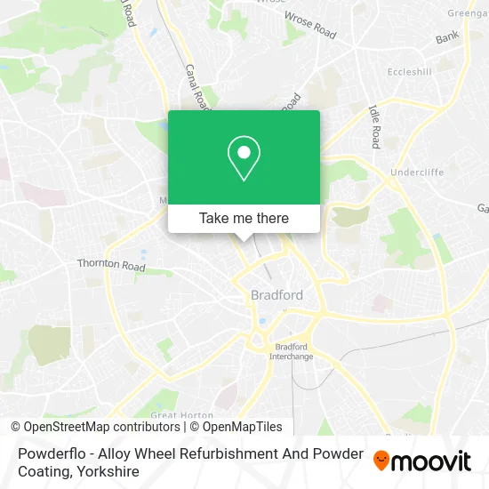 Powderflo - Alloy Wheel Refurbishment And Powder Coating map