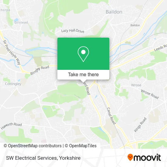 SW Electrical Services map