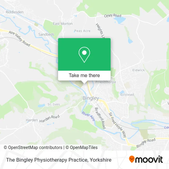 The Bingley Physiotherapy Practice map