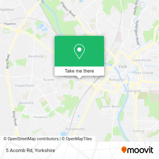 5 Acomb Rd map