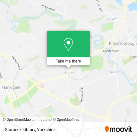 Starbeck Library map