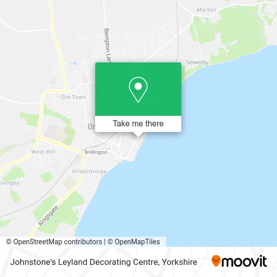 Johnstone's Leyland Decorating Centre map