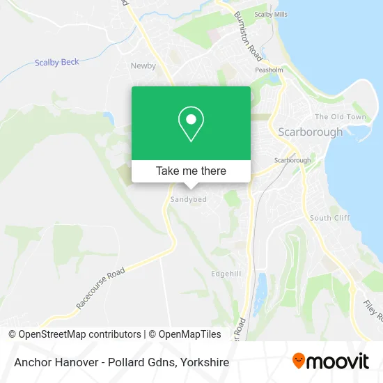 Anchor Hanover - Pollard Gdns map