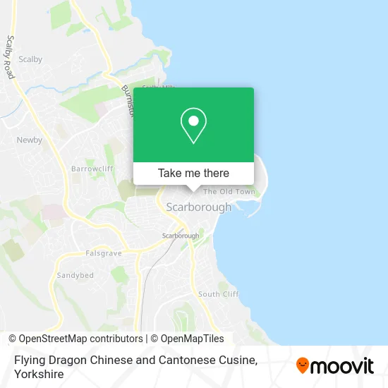 Flying Dragon Chinese and Cantonese Cusine map