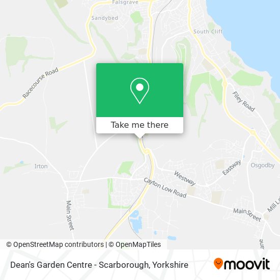 Dean's Garden Centre - Scarborough map