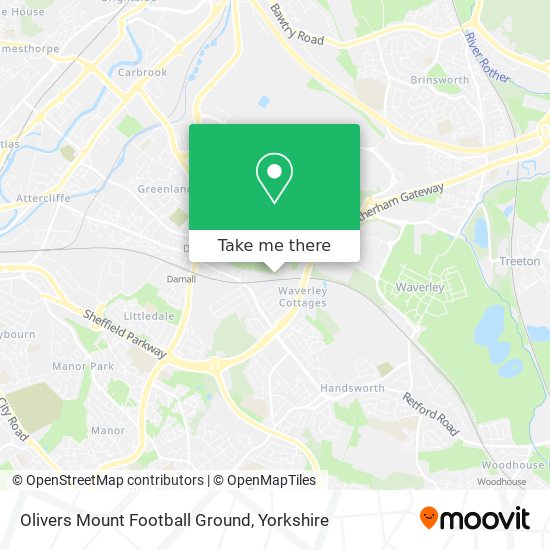 Olivers Mount Football Ground map