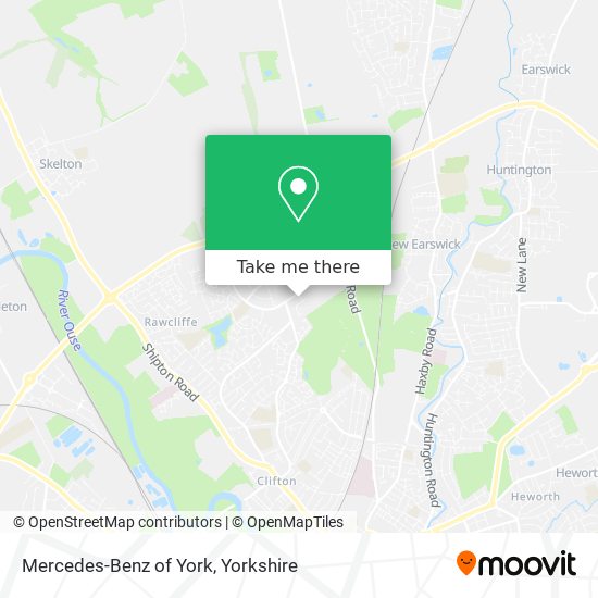 Mercedes-Benz of York map