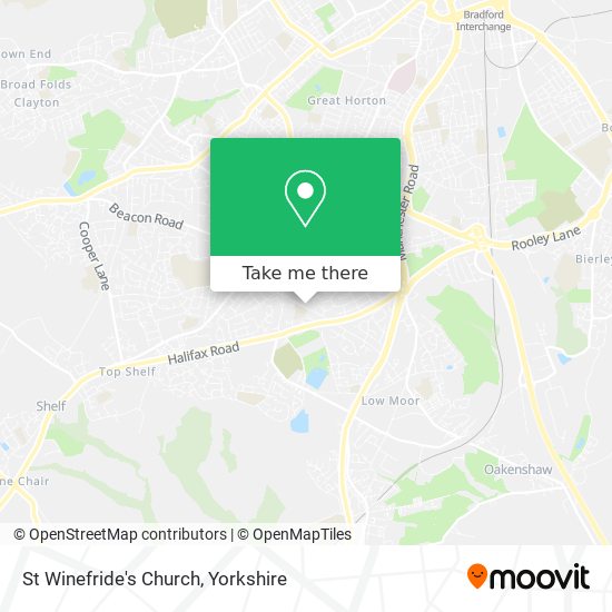 St Winefride's Church map